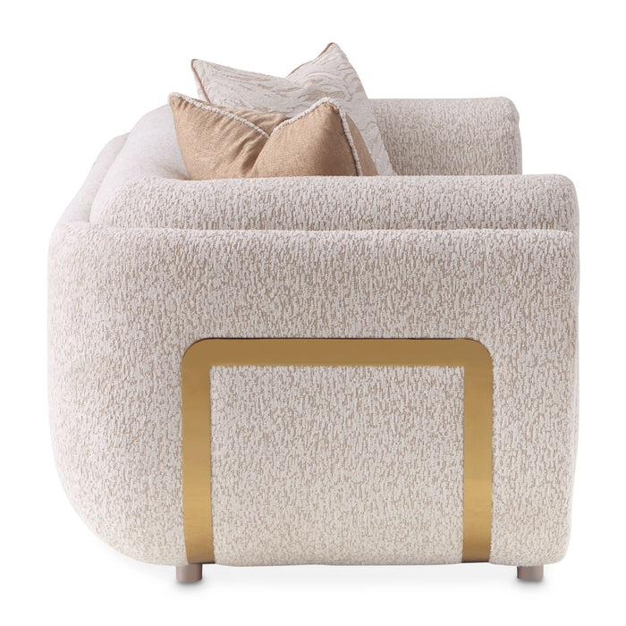 Savannah Breeze - Loveseat - Cashmere / Gold Michael Amini
