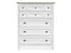 Heron Cove - Two Tone Drawer Chest - Chalk White And Dovetail Gray Magnussen Furniture