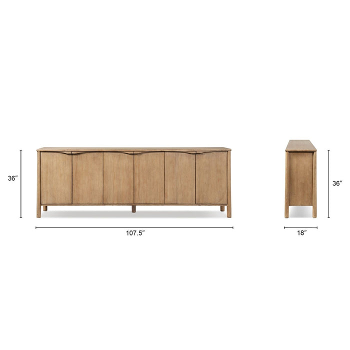 Nolan - 6 Door Sideboard - Brown Jennifer Taylor Home