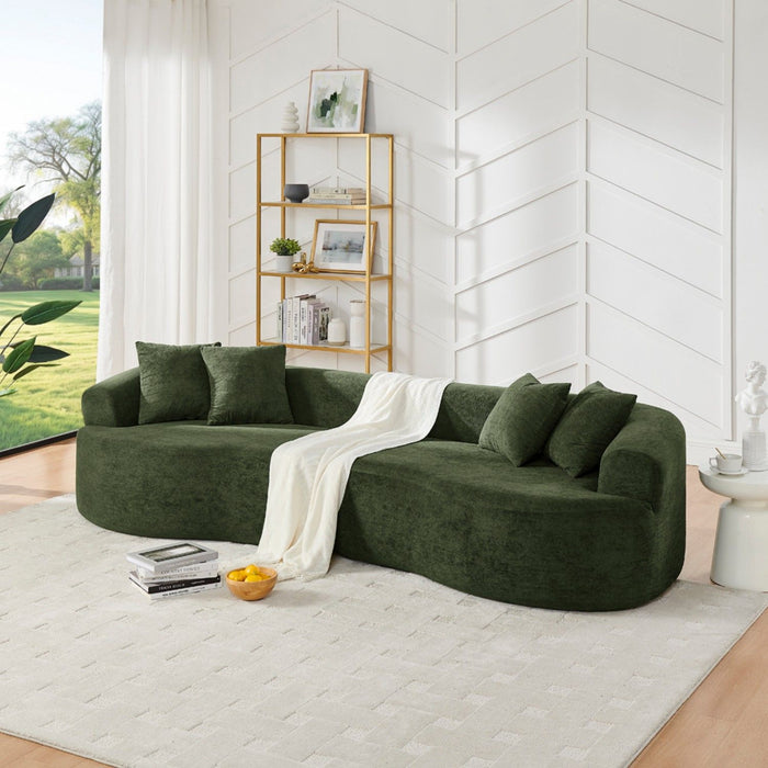 4 Seater Curved Cloud Sectional Sofa Home Essentials