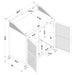 Arlette - 2 Door Mobile Home Bar Wine Cabinet With Smooth Rolling Casters - Black Furniture Max