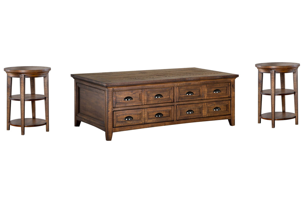 Bay Creek - Lift Top Storage Cocktail Table Set Magnussen Furniture