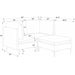 Upholstered Modular Sectional & Tall Legs Home Essentials