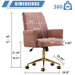Ergonomic Mid-Back Office Chair With Gold Base Home Essentials