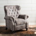 Modern Manual Push Back Recliner Chair Noble House