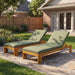 Outdoor Chaise Lounge With 5 Position Adjustable Backrest Noble House