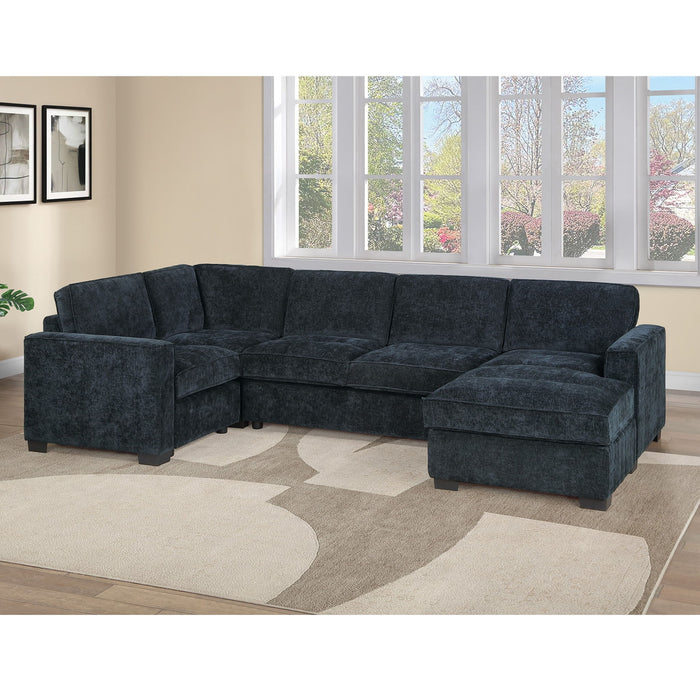 Sectional With RAF Chaise, Armless Loveseat & LAF 1 Arm Chair Home Essentials