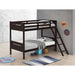 Bunk Bed With Built In Ladder, Safety Guardrails And Angled Access Step Furniture Max