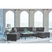 Johnston - Cushion Back Sectional With Pillows Elegant Upholstered Seating - Dark Gray Furniture Max