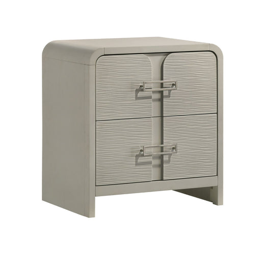 Aria - 2 Drawer Nightstand - Beige Matrix Furniture Group
