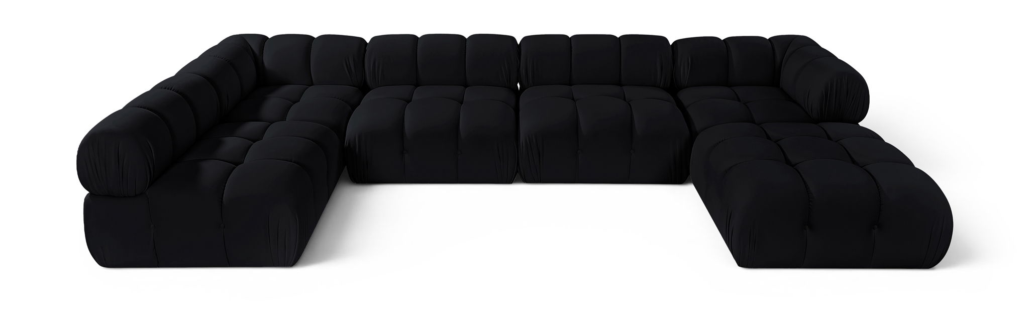 Orin - 6 Piece Modular Sectional (3 Modular Chairs, 2 Corner Chairs & Ottoman) Meridian Furniture