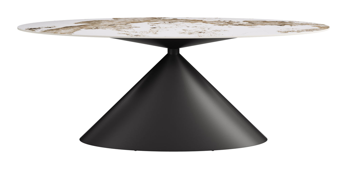 Armana - Dining Table - White / Brown Zuo Modern