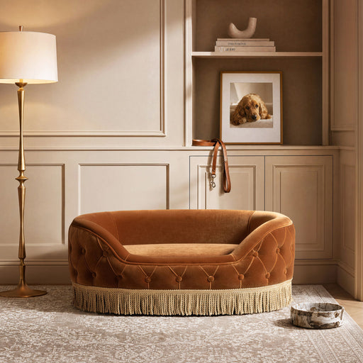 Monroe - Dog Sofa Bed - Burnt Orange Jennifer Taylor Home