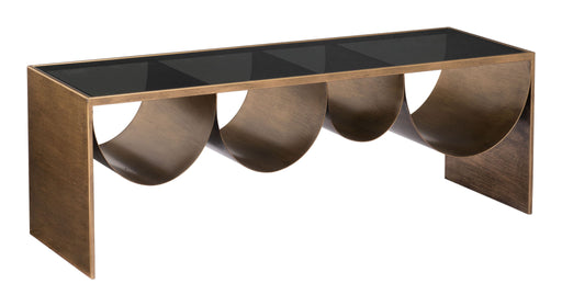 Reed - Coffee Table - Brass / Black Zuo Modern