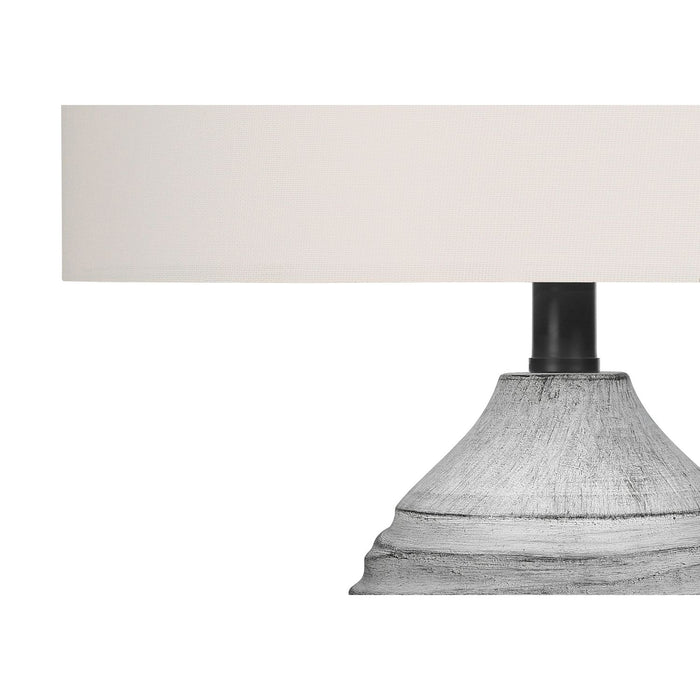 Lighting, Table Lamp, Resin, Modern - Gray / Cream 8th Street