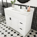 Bathroom Vanity Set, Fluted Cabinet, Soft Close Doors & Drawers - White Home Essentials
