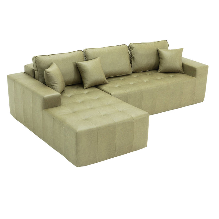 L - Shaped Corner Chaise Sofa Bed Home Essentials