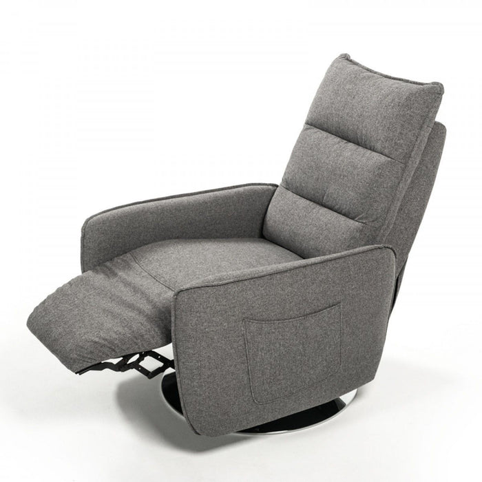 Fabric Modern Recliner Chair - Gray