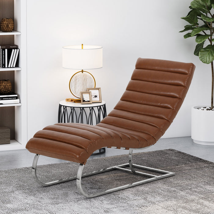 S - Chaise Lounge - Light Brown