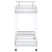 Kempton - 2 Tier Bar Cart - Chrome Furniture Max