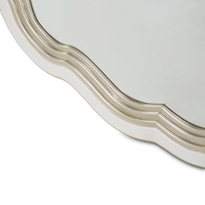 London Place - Wall Mirror - Creamy Pearl Michael Amini