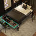 Gaming - Full Size Loft Bed With Desk, LED - Black Dreamland