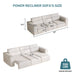 3 Seater Power Recliner Sofa With Wireless Charging And Remote Control Home Essentials