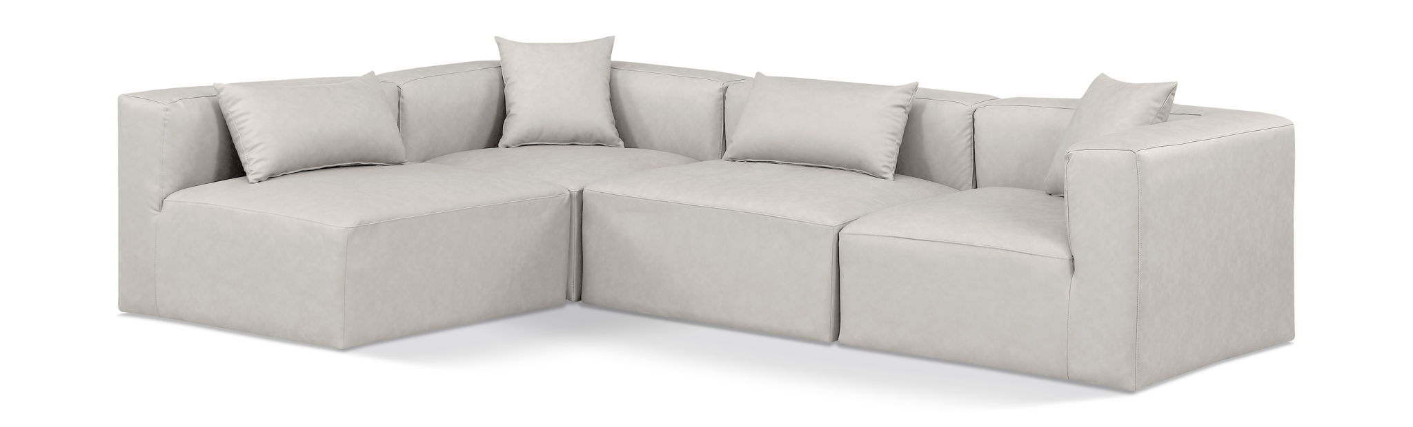 Cube - 4 Piece Modular Corner Sectional Meridian Furniture