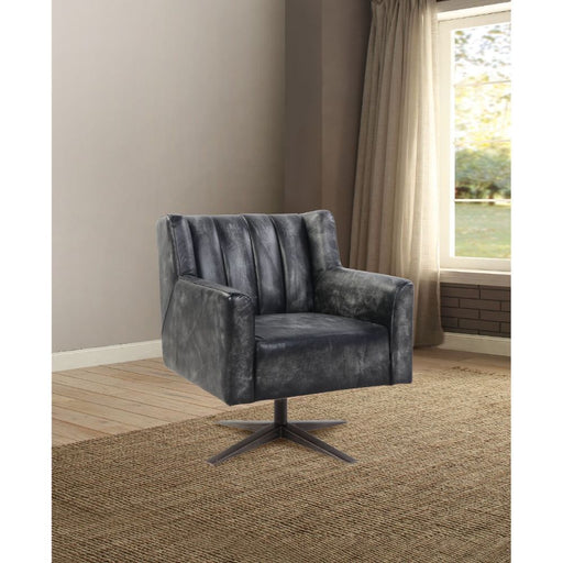Brancaster - Office Chair - Vintage Black Top Grain Leather ACME