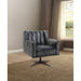 Brancaster - Office Chair - Vintage Black Top Grain Leather ACME