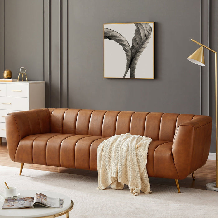 Ava - Sofa - Gold / Tan Ashcroft Furniture