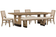 Tristan - Extendable Trestle Dining Table Set Magnussen Furniture