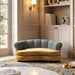 Halle - Rolled Arm Dog Sofa Bed - Gold / Blue Jennifer Taylor Home