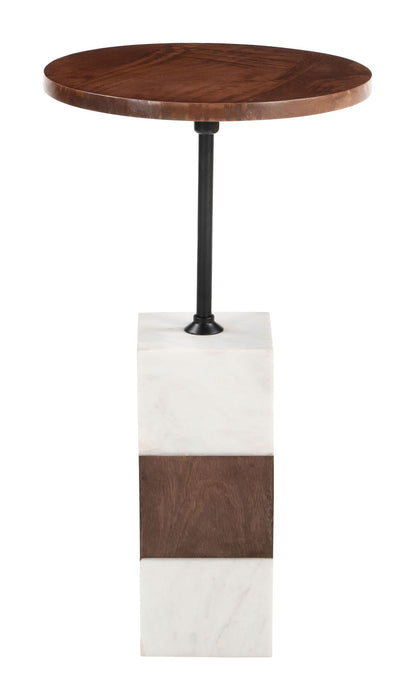 Stuk - Side Table - Brown / White Zuo Modern