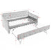 Daybed With Pop Up Trundle And USB Charging Armrest Home Essentials