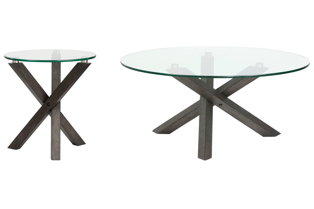 Jax - Round Cocktail Table Set Magnussen Furniture
