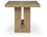 Lasinger - Rectangular Dining Room Counter Table - Light Brown Signature Design by Ashley®