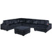 Contemporary Style Modular Sectional Sofa Set With USB, Cup Holder Home Essentials