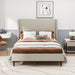 Upholstered Bed With High Headboard Design Home Essentials