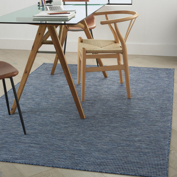 5' X 7' Power Loom Area Rug - Navy Blue