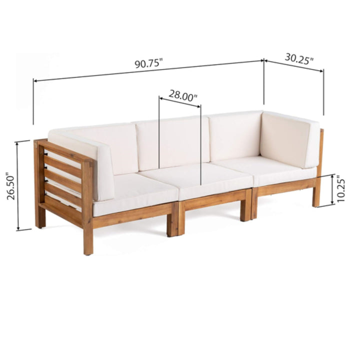 Oana - 3 Piece Sofa Set With Water Resistant Cushions