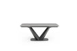 Cloud - Dining Table - Gray / Black Extravaganza Collection