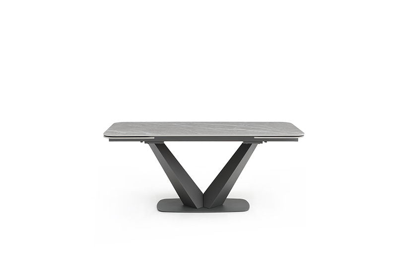 Cloud - Dining Table - Gray / Black Extravaganza Collection