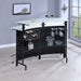 Keystone - Home Bar With Stemware & Wine Storage - Black Furniture Max