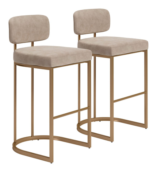 Velar - Barstool (Set of 2) Zuo Modern