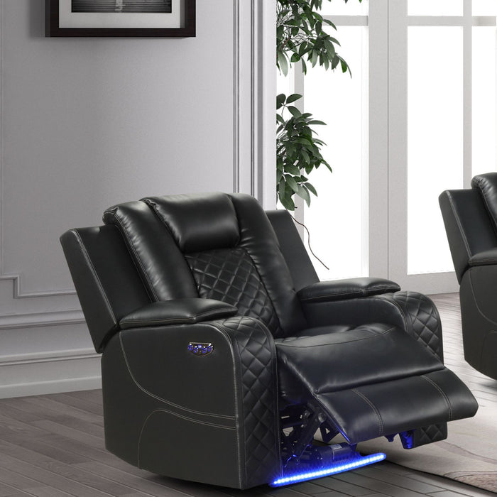 Benz - LED & Power Recliner Chair With Adjustable Headrest Matrix Furniture Group