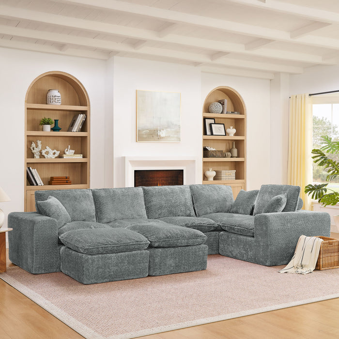 Sectional Sofa With Moveable Ottoman Home Essentials