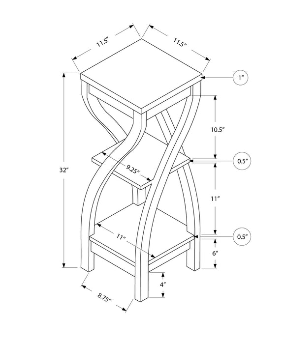 Accent Table Versatile Usage, Square, Contemporary & Modern 8th Street