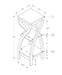Accent Table Versatile Usage, Square, Contemporary & Modern 8th Street