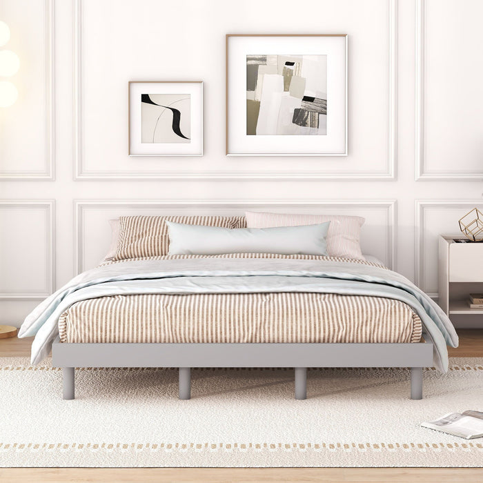 Modern Floating Platform Bed Frame Home Essentials